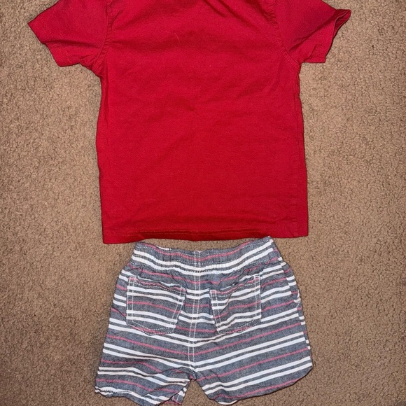 Tommy Hilfiger Red Kids Short Set, Size 24 months - Picture 3 of 3